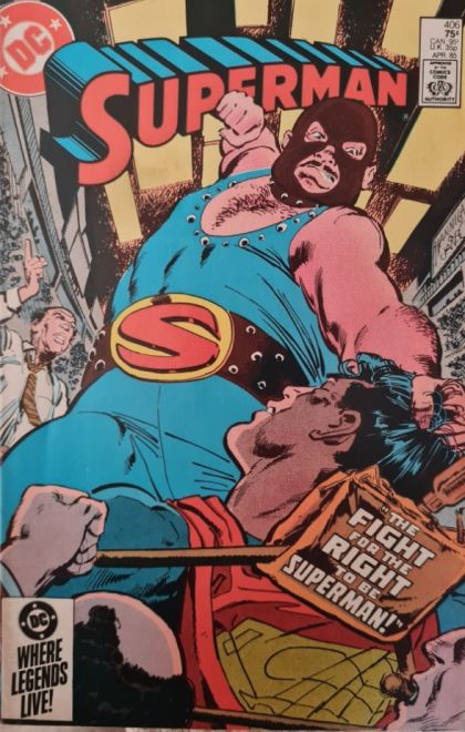 Superman, Vol. 1 The Fight For The Right To Be Superman; Can You Stump Superman? |  Issue#406A | Year:1985 | Series: Superman | Pub: DC Comics | Direct Edition
