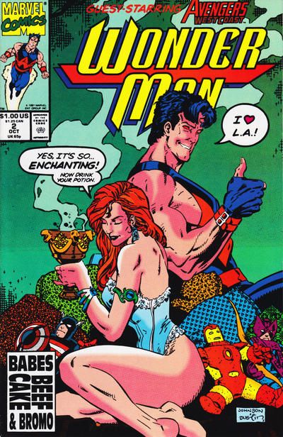 Wonder Man, Vol. 2 Screen Goddess |  Issue#2A | Year:1991 | Series: Wonder Man | Pub: Marvel Comics | Direct Edition