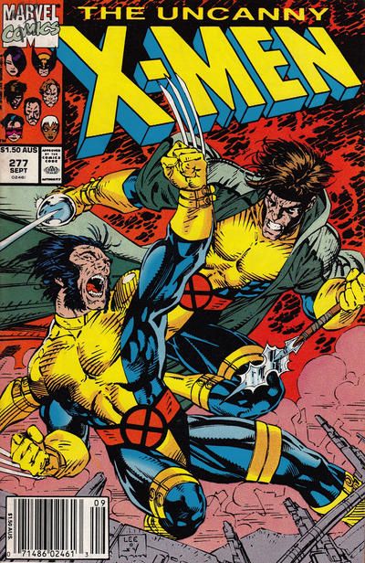 Uncanny X-Men, Vol. 1 Free Charley |  Issue#277D | Year:1991 | Series: X-Men | Pub: Marvel Comics | Australian Price Variant