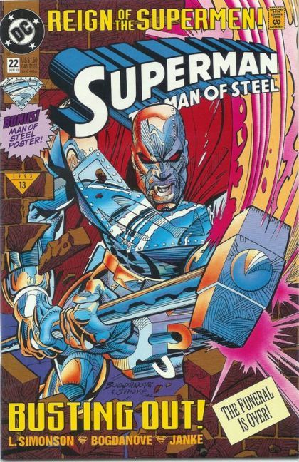 Superman: The Man of Steel Reign of the Supermen - Steel |  Issue#22A | Year:1993 | Series: Superman | Pub: DC Comics | Direct Edition