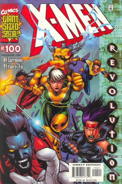 X-Men, Vol. 1 End of Days |  Issue#100B | Year:2000 | Series: X-Men | Pub: Marvel Comics | Leinil Francis Yu Variant