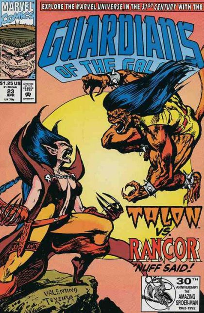 Guardians of the Galaxy, Vol. 1 War Of The Guardians |  Issue#23A | Year:1992 | Series: Guardians of the Galaxy | Pub: Marvel Comics | Direct Edition