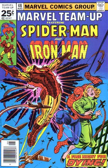 Marvel Team-Up, Vol. 1 Spider-Man And Iron Man: A Fine Night For Dying! |  Issue#48A | Year:1976 | Series: Marvel Team-Up | Pub: Marvel Comics | Regular Edition