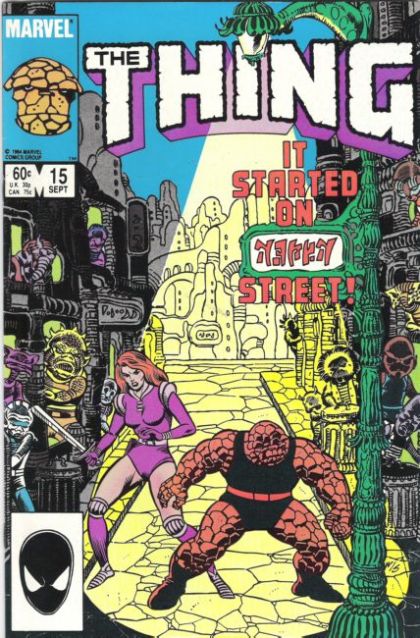 The Thing, Vol. 1 Rocky Grimm Space Ranger, "It Started On {~/;){ Street" |  Issue#15A | Year:1984 | Series: Fantastic Four | Pub: Marvel Comics | Direct Edition