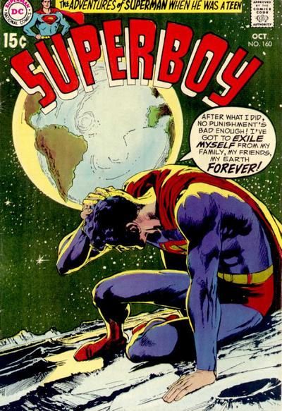 Superboy, Vol. 1 I Choose Eternal Exile |  Issue#160 | Year:1969 | Series: Superboy | Pub: DC Comics |