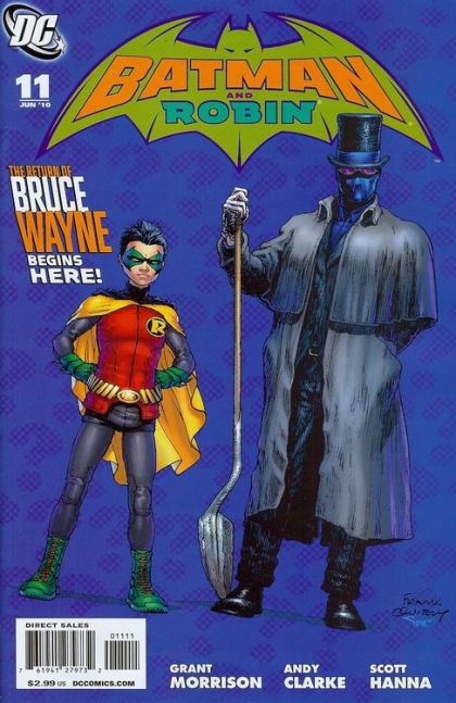 Batman and Robin, Vol. 1 The Return of Bruce Wayne - Batman vs. Robin, Part 2: Boneyard |  Issue#11A | Year:2010 | Series: Batman | Pub: DC Comics | Frank Quitely Regular