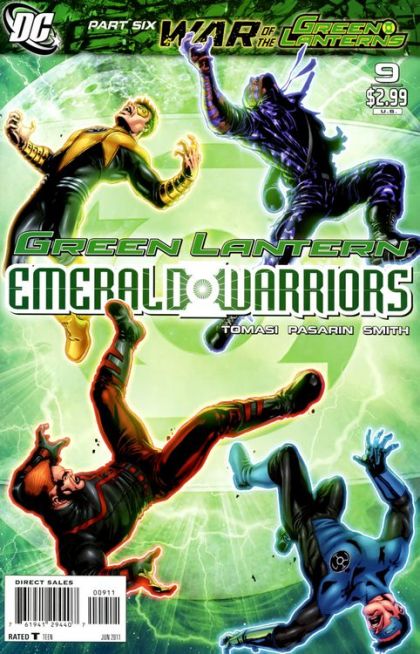 Green Lantern: Emerald Warriors War of the Green Lanterns - Part Six |  Issue#9A | Year:2011 | Series: Green Lantern | Pub: DC Comics | Miguel Sepulveda Regular Cover