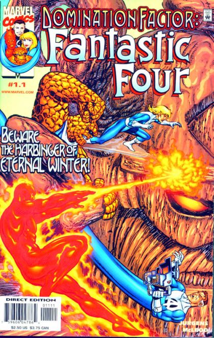Domination Factor: Fantastic Four Arrival; Media Blitz! (Fast Lane Part 1 of 4) |  Issue#1.1 | Year:1999 | Series:  | Pub: Marvel Comics |