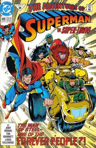 The Adventures of Superman The Hand the Robs the Cradle! |  Issue#495A | Year:1992 | Series: Superman | Pub: DC Comics | Direct Edition