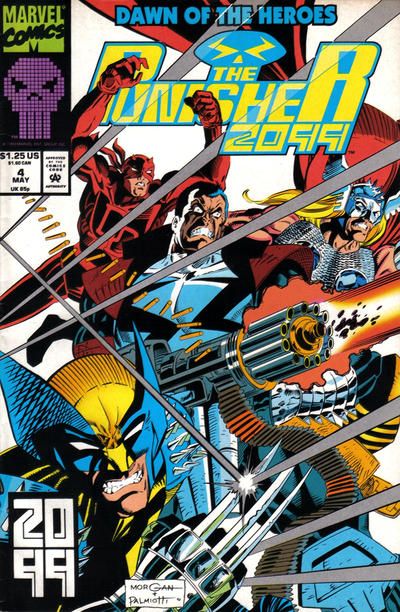 Punisher 2099, Vol. 1 Heroes Day |  Issue#4A | Year:1993 | Series: Punisher | Pub: Marvel Comics | Direct Edition