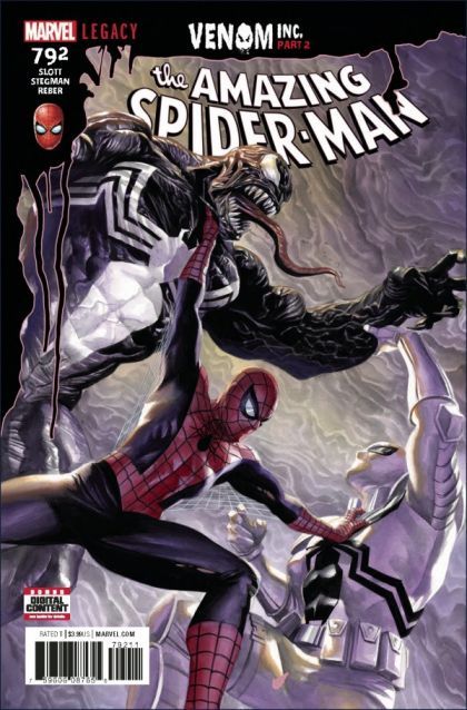The Amazing Spider-Man, Vol. 4 Venom Inc., Part Two |  Issue#792A | Year:2017 | Series: Spider-Man | Pub: Marvel Comics | Regular Alex Ross Cover