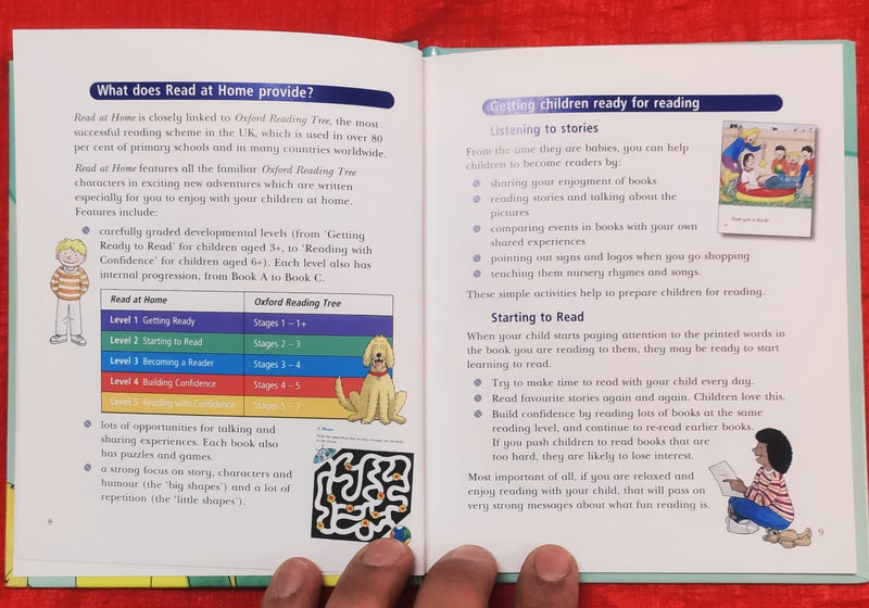 Read at Home: Helping Your Child to Read Handbook | Story Book with Big Pictures and Little Text | For 3-5 Years Old | Hardcover | SKU: 2405_101_A103