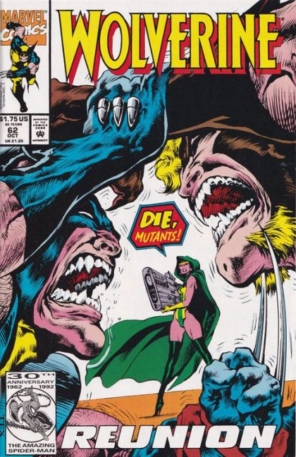 Wolverine, Vol. 2 Reunion! |  Issue#62A | Year:1992 | Series: Wolverine | Pub: Marvel Comics | Direct Edition
