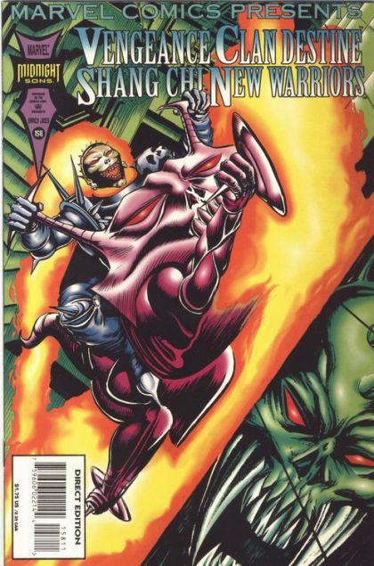 Marvel Comics Presents, Vol. 1 Scare Tactics; A New Warriors Solo Part 4: Reversal of Fortune; Altered Spirits Part 3: Fire and Blood; The Gauntlet |  Issue#158A | Year:1994 | Series:  | Pub: Marvel Comics | Direct Edition