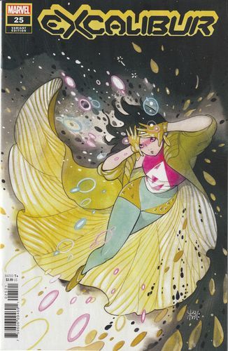 Excalibur, Vol. 4 Come Fate Into the List |  Issue#25B | Year:2021 | Series: Excalibur | Pub: Marvel Comics | Peach Momoko Variant