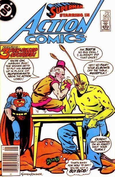 Action Comics, Vol. 1 Ambush Bug / Mr. Mxyzptlk, Media Star! /  Jimmy Olsen, Blob! |  Issue