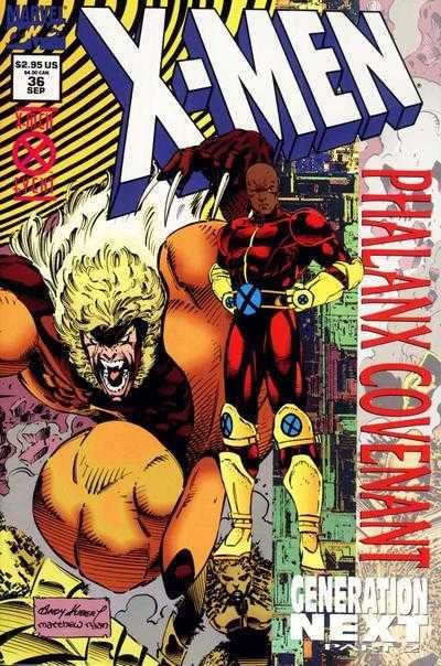 X-Men, Vol. 1 Phalanx Covenant: Generation Next - Part 2: Drop The Leash |  Issue#36C | Year:1994 | Series: X-Men | Pub: Marvel Comics |  Holo-Foil