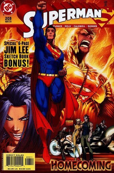 Superman, Vol. 2 Godfall - Part Six: Divinity |  Issue#203A | Year:2004 | Series: Superman | Pub: DC Comics | Direct Edition