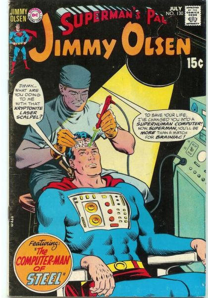 Superman's Pal Jimmy Olsen The Computer-Man of Steel / Olsen the Teen Wonder |  Issue#130 | Year:1970 | Series:  | Pub: DC Comics |