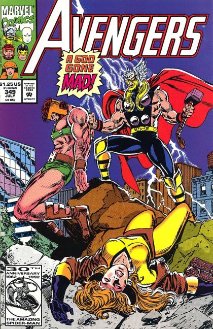The Avengers, Vol. 1 Death Wager |  Issue#349A | Year:1992 | Series: Avengers | Pub: Marvel Comics | Direct Edition