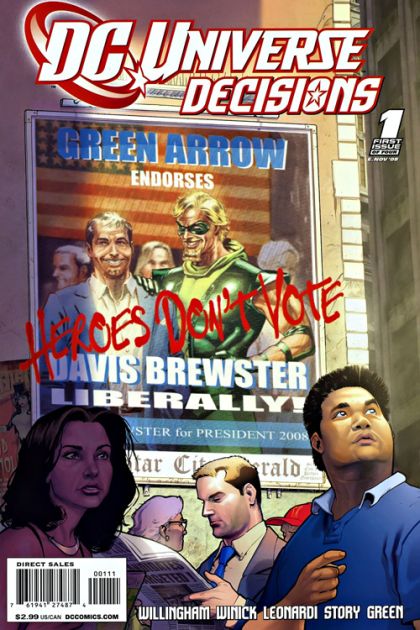 DC Universe: Decisions Chapter One: The Green Endorsement |  Issue#1 | Year:2008 | Series:  | Pub: DC Comics |