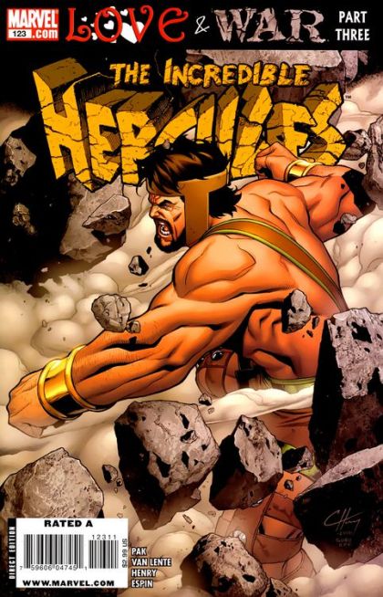 Incredible Hercules Love & War, Part Three: Axis Mundi |  Issue#123 | Year:2008 | Series: Hercules | Pub: Marvel Comics |