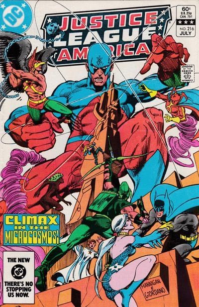 Justice League of America, Vol. 1 Into The Microcosmos!, The Choice |  Issue#216A | Year:1983 | Series: Justice League | Pub: DC Comics | Direct Edition
