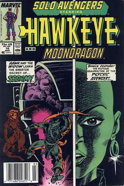 Solo Avengers Sinister Secret Of Sodam |  Issue#16B | Year:1989 | Series:  | Pub: Marvel Comics | Newsstand Edition