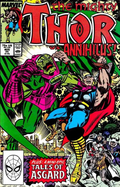 Thor, Vol. 1 Odin Must Die! / This Lethal Land |  Issue#405A | Year:1989 | Series: Thor | Pub: Marvel Comics | Direct Edition