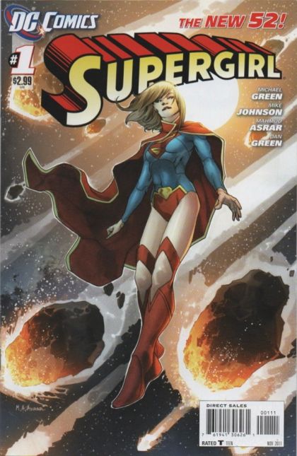 Supergirl, Vol. 6 Last Daughter of Krypton |  Issue#1A | Year:2011 | Series: Supergirl | Pub: DC Comics | Mahmud A. Asrar Regular Cover