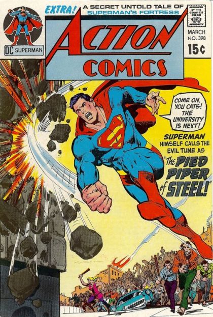 Action Comics, Vol. 1 The Pied Piper of Steel! / Spawn of the Unknown |  Issue#398 | Year:1971 | Series:  | Pub: DC Comics |