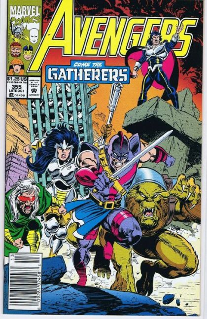 The Avengers, Vol. 1 When Come the Gatherers...! |  Issue#355B | Year:1992 | Series: Avengers | Pub: Marvel Comics | Newsstand Edition