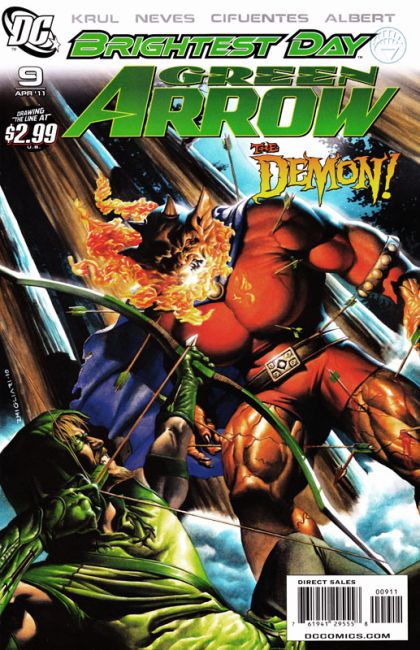 Green Arrow, Vol. 4 Brightest Day - Demon Seed |  Issue#9A | Year:2011 | Series: Green Arrow | Pub: DC Comics | Rodolfo Migliari Regular Cover