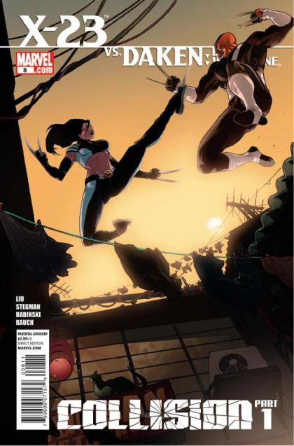 X-23, Vol. 3 Collision - Part 1 |  Issue#8 | Year:2011 | Series: X-23 | Pub: Marvel Comics | Kalman Andrasofszky Regular