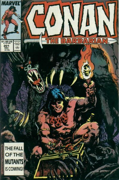 Conan the Barbarian, Vol. 1 Into The Black Pit! |  Issue#201A | Year:1987 | Series: Conan | Pub: Marvel Comics |
