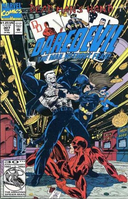 Daredevil, Vol. 1 Dead Man's Hand - Part 1: Blind Openers |  Issue#307A | Year:1992 | Series: Daredevil | Pub: Marvel Comics | Direct Edition