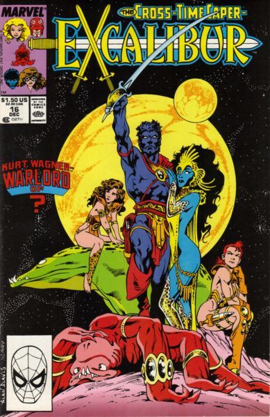 Excalibur, Vol. 1 The Cross-Time Caper, Part 5: Warlord |  Issue#16A | Year:1989 | Series: Excalibur | Pub: Marvel Comics | Direct Edition