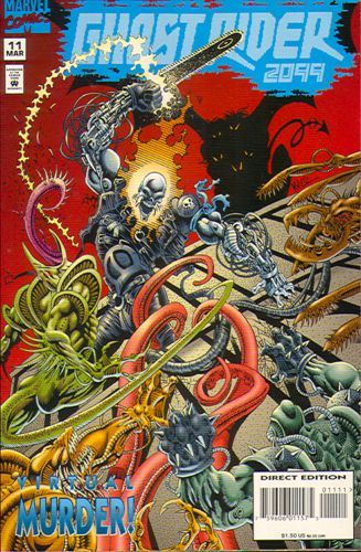 Ghost Rider 2099, Vol. 1 Wild In The Streets |  Issue#11A | Year:1995 | Series: Ghost Rider | Pub: Marvel Comics | Direct Edition