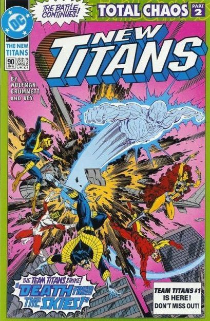 The New Titans Total Chaos - That Which Lurks Within a Star |  Issue#90 | Year:1992 | Series: Teen Titans | Pub: DC Comics |