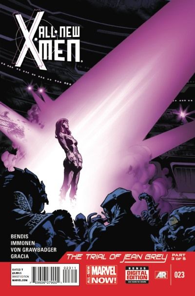 All-New X-Men, Vol. 1 The Trial of Jean Grey - Part 3 |  Issue#23A | Year:2014 | Series: X-Men | Pub: Marvel Comics | Regular Stuart Immonen Cover