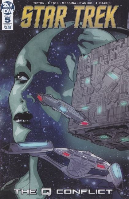Star Trek: The Q Conflict  |  Issue#5A | Year:2019 | Series:  | Pub: IDW Publishing | David Messina Cover