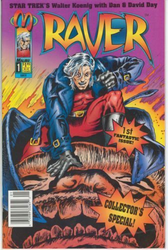 Raver  |  Issue#1B | Year:1993 | Series: Raver | Pub: Malibu Comics | Newsstand Edition