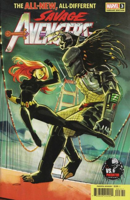 Savage Avengers, Vol. 2 The Devil’s Gauntlet |  Issue#3C | Year:2022 | Series:  | Pub: Marvel Comics | Mirka Andolfo Predator Cover