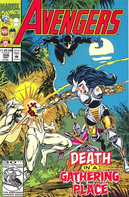 The Avengers, Vol. 1 Death in a Gathering Place |  Issue#356A | Year:1992 | Series: Avengers | Pub: Marvel Comics | Direct Edition