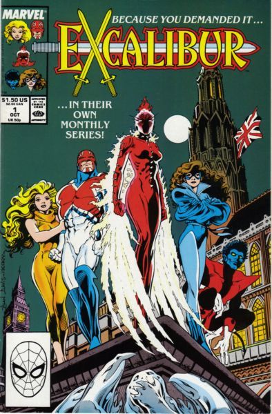 Excalibur, Vol. 1 Warwolves of London! |  Issue#1A | Year:1988 | Series: Excalibur | Pub: Marvel Comics | Direct Edition