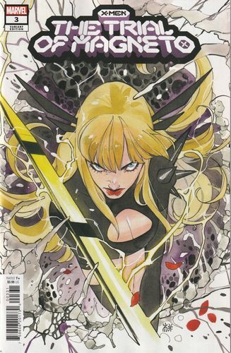 X-Men: The Trial of Magneto Schrödinger's Corpse |  Issue#3C | Year:2021 | Series:  | Pub: Marvel Comics | Peach Momoko Variant