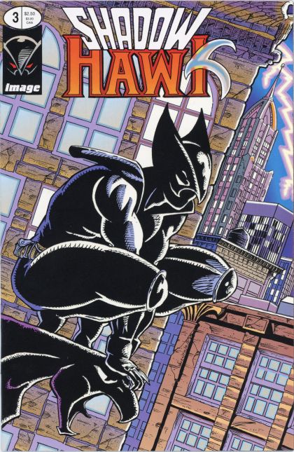Shadowhawk, Vol. 1 Liquid Fire |  Issue#3A | Year:1992 | Series: Shadowhawk | Pub: Image Comics | Glow-in-the-Dark Cover