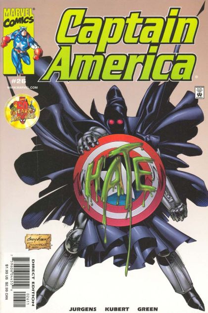 Captain America, Vol. 3 Twisted Tomorrows, Part 2 |  Issue#26A | Year:2000 | Series: Captain America | Pub: Marvel Comics | Direct Edition
