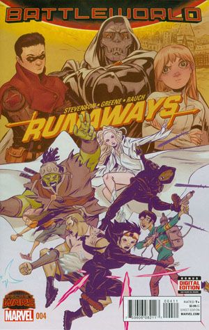 Runaways, Vol. 4 Secret Wars: Battleworld - Doomed Youth, Finale |  Issue#4 | Year:2015 | Series:  | Pub: Marvel Comics |