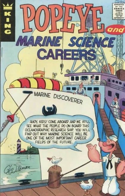 Popeye and Careers (King Comics) Popeye and Marine Science Careers |  Issue#13 | Year:1973 | Series:  | Pub: King Comics |